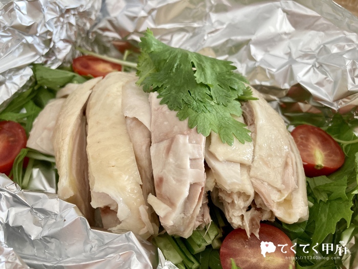 山梨県甲府市下飯田-中華料理 華宴（かえん）のテイクアウトよだれ鶏
